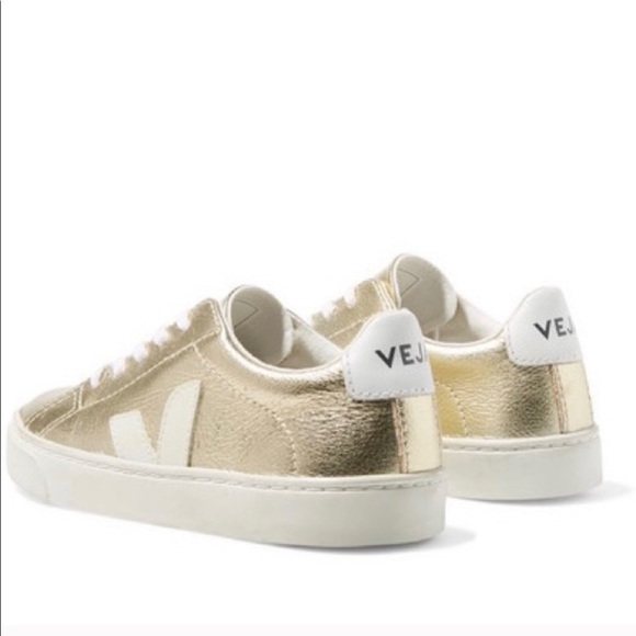veja gold sneakers